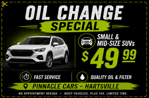 SUV Oil Change Special