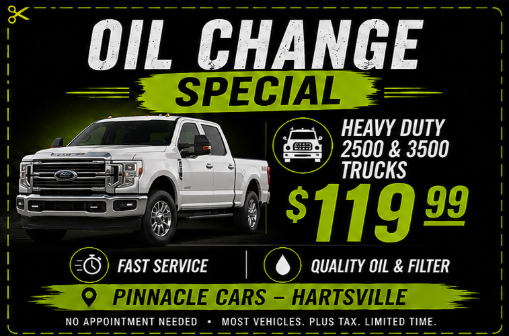 Heavy Duty Oil Change Special